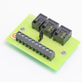 ED610 - Multi port cable connector with terminal strip